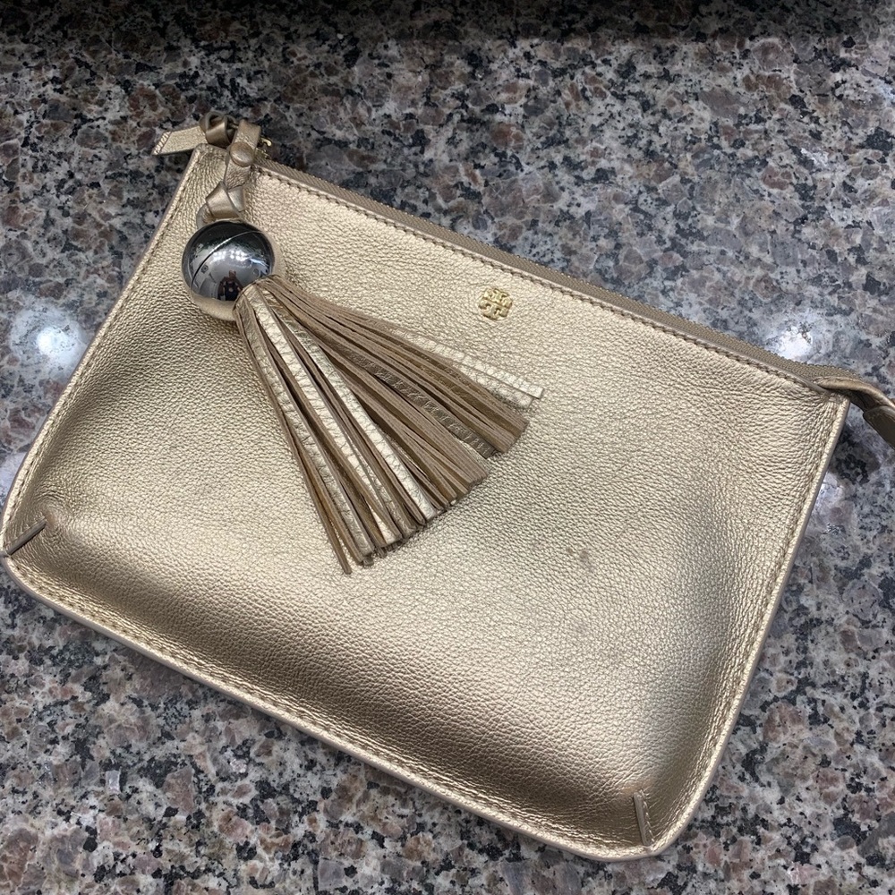 Tory Burch tassel cross body/Clutch